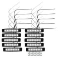 thumbnail image 1 of Unique Bargains Front Rear Side Marker Light 6 LED for Trailer Truck Caravan RV Van Lorry Tractor White (Set of 10), 1 of 7