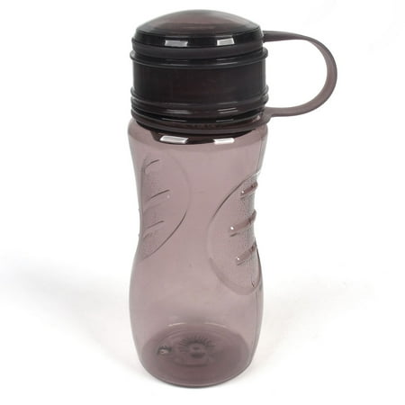 purple water 400ml traveling hiking camping cap bottle clear plastic