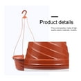 thumbnail image 2 of 5 Plastic Swirl Hanging Baskets for Indoor/Outdoor Plants (Red), 2 of 7