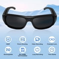 thumbnail image 5 of Outdoor Sports Camera Glasses 1080P HD - DVR Video Recorder Sunglasses, 800mAh Battery, Lightweight for Cycling, Motorcycle, Fishing & Hiking, 5 of 9