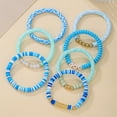 thumbnail image 4 of NICKSUN Friendship Bracelets Trendy Heishi Clay Bead Bracelets Stack Gold Beaded Stretch Bracelets for Women Boho Stackable Bracelets Bulk Cute Preppy Jewelry, 4 of 7