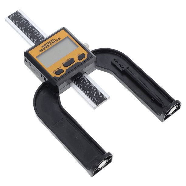 UPOUART Calibrador De Profundidad Y Altura Para Carpintería Con Pantalla Digital Y Cuerpo De Aluminio
