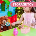 thumbnail image 2 of 20Pcs Mini Shopping Basket Desktop Decoration Supermarket Hand Storage Toy for Kids, 2 of 4