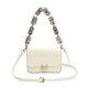 thumbnail image 1 of Nuevo bolso cuadrado pequeño de color sólido de nicho, bolso de hombro de PU con cadena de moda, blanco, 1 of 5