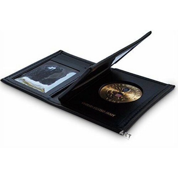 Army Wallets, Officially Licensed United States Military Wallet, Genuine Leather - for Men's