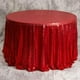 thumbnail image 3 of Mantel de lentejuelas de 4 colores, cubierta de tela de mesa redonda para decoración del banquete de boda (rojo 60 cm), 3 of 8