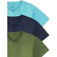 thumbnail image 3 of Fruit of the Loom Boys Short Sleeve V-Neck T-Shirts, 3 Pack, 3 of 5