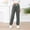 Gray, variant on Azrian Women's Plus Size Swearpants Fashion Casual Solid Elastic Waist Trousers Long Straight Pants