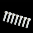 thumbnail image 2 of Pack 50pcs Sharpla M5 Tornillos Tornillos hexagonales Tornillo de cabeza de rosca hexagonal de plástico Blanco M5 x 25 mm, 2 of 8