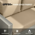 thumbnail image 4 of Outsunny 2 Seater Patio Furniture Cushions, 5 in Outdoor Loveseat Cushions with Removable Cover, Replacement Cushions for Outdoor Furniture, Beige, 4 of 9