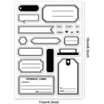 thumbnail image 6 of Label Clear Stamp Bookmark Silicone Clear Stamp Notes Rubber Stamp for Scrapbook Journal Card Making, 6 of 7