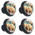 thumbnail image 2 of 4 Pcs Elephant Knobs for Kitchen Cabinet Cupboard Dresser Bookcase Drawer Pulls Handles Round Home Decor, 2 of 8