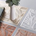 thumbnail image 3 of Bewildely Tapete de , Mantel Individual hueco Rectangular, resistente, taza, almohadilla para taza, decoraciones de vajilla simples Mostrada color bronce, 3 of 6