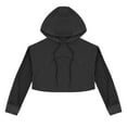 thumbnail image 4 of iiniim Kids Girls Mesh Splice Hoodie Sporty Sweatshirts Athletic Tank Top Hiphop Dance Cover Ups Size 4-16 Black 8, 4 of 5
