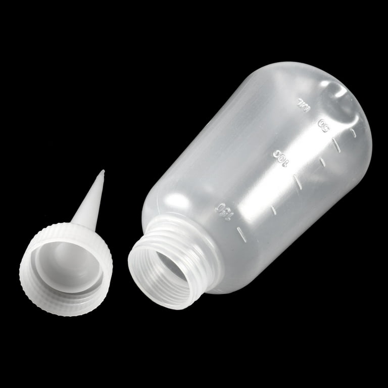 uxcell Plastic Lubricating Oil Liquid Dispensing Squeeze Bottle 100ml