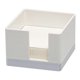 thumbnail image 1 of Memo Box Mini for Home Beige Plastic Desktop Organizer with Memo Pad Holder Lightweight and Portable 1 Set, 1 of 2
