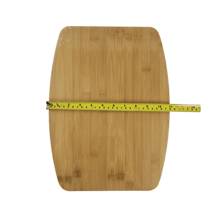 (Set of 12) 15X11 Round Edge Bulk Plain Bamboo Cutting Board | for Customized, Personalized Engraving Purpose | Wholesale Premium Bamboo Board