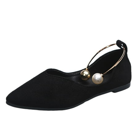 

Krdevn Shoes for Women Walking Shoes Women Leisure Women s Four Seasons Flock Leopard Print Non Flat Round Toe Breathable On Lazy Shoes -Black 39