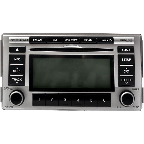 Restored 2010-12 Hyundai Santa Fe AM FM SAT Radio 6 Disc CD MP3 Player 961900W500 9611U9 (Refurbished)