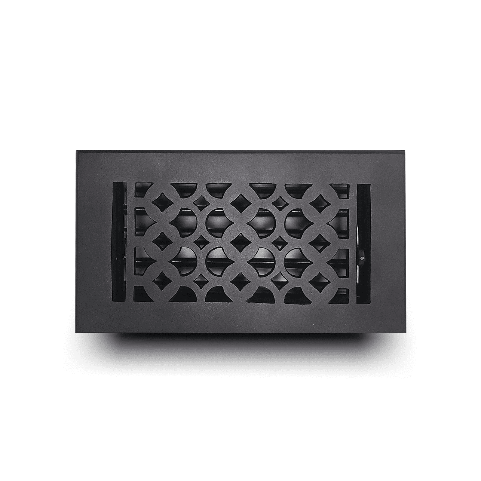 Cast Aluminum Floor Register with No Holes | Modern Design Heavy Duty Cast  Aluminum | Metal Floor u0026 Wall Surface Mount Register | Size 4 X 8 VR-100  | Black - Walmart.com