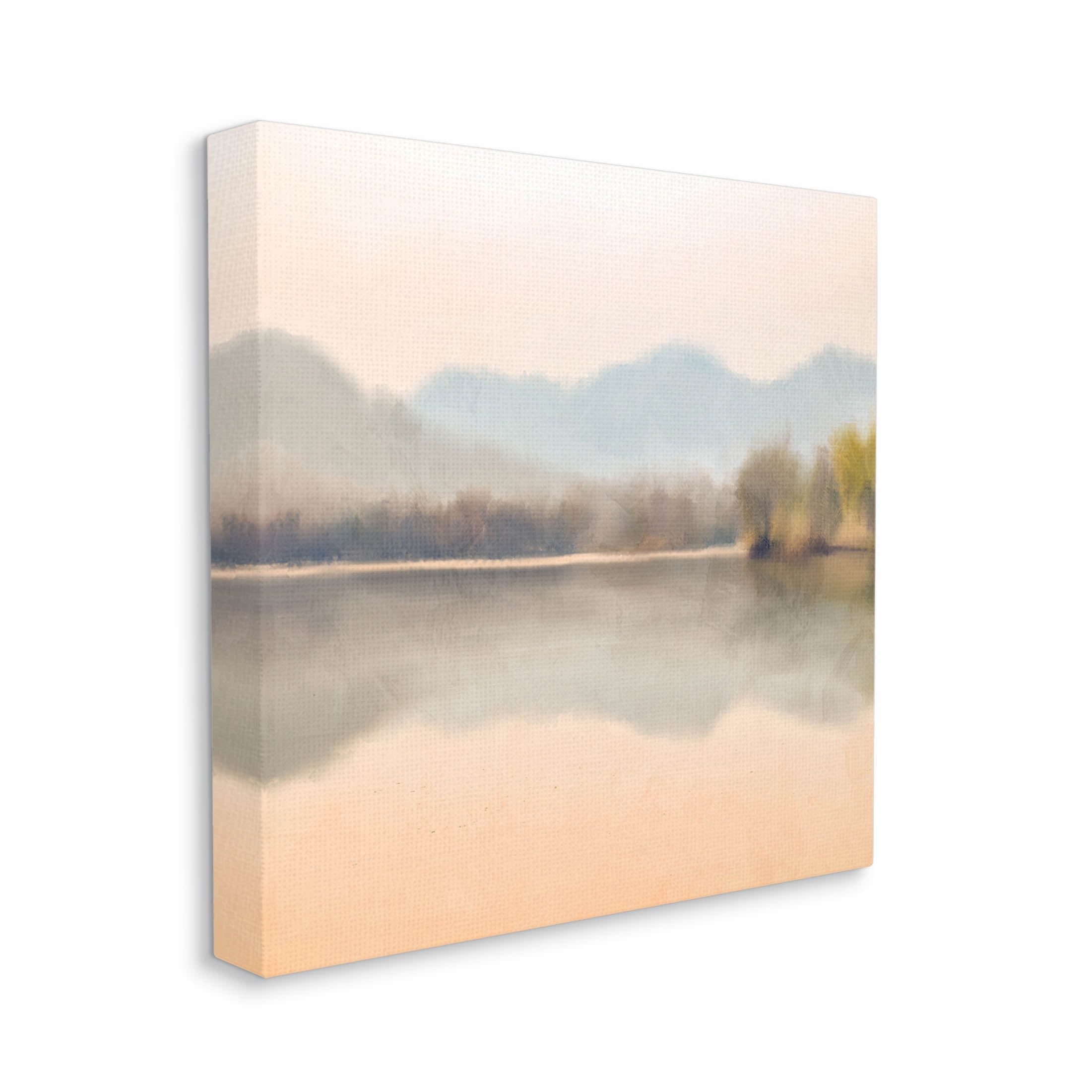 Stupell Industries Serene Sunrise Lake Mountain Reflection Graphic Art Gallery Wrapped Canvas Print Wall Art, Design by Kim Allen