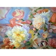 thumbnail image 3 of Kopania, Zbigniew 14x12 Black Modern Framed Museum Art Print Titled - Peonies painted with the Hope, 3 of 5