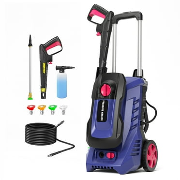 Electric Pressure Washer 3100 PSI, Max. 1.9 GPM Power Washer 25 ft Hose, 4 Quick Connect Nozzles, Foam Cannon, Clean Patios, Cars, Fences, Driveways