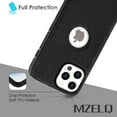 thumbnail image 5 of for iPhone 14 Pro Max Case PU Leather Vegan Slim Logo View Luxury Elegant Classic Screen Protector Protective Phone Case (2022) 6.7" - Black, 5 of 12