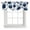 Blue, variant on Tie Up Valances for Windows, Orange Marble Adjustable Valance Curtains Window Treatment for Living Room/Bedroom, Gold White Geometric Hexagon Modern Rod Pocket Kitchen Curtains & Drapes 42x12 Inch