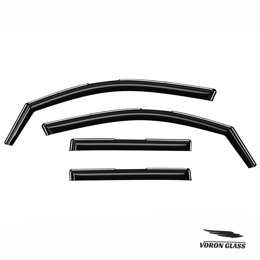 Voron Glass In-Channel Extra Durable Rain Guards for Toyota Corolla Cross 2022-2024, Window Deflectors, Vent Window Visors, 4 Pieces - 200489