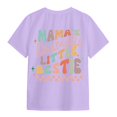 thumbnail image 5 of Gubotare Girls Tops Girls' and Toddler Flutter Short Sleeve Summer Graphic T Shirt (Light Purple,Size 13-14 Years), 5 of 6