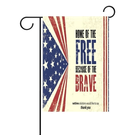 POPCreation Memorial Day Polyester Garden Flag 28x40 inches Outdoor Flag Home Party Garden Decor