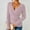 Pink, variant on WMTBSRSW Slim Fitted Tops for Women Ribbed Knit Deep V Neck Wrap Blouse Fashion Botton Long Sleeve Sweater Shirts Pink Small