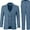 3pc Blue Grey, variant on Lycody Boy's Formal Suit Set Slim Fit Kids Tuxedo Suits for Wedding Teen Toddler Boy Dress Suit Outfit