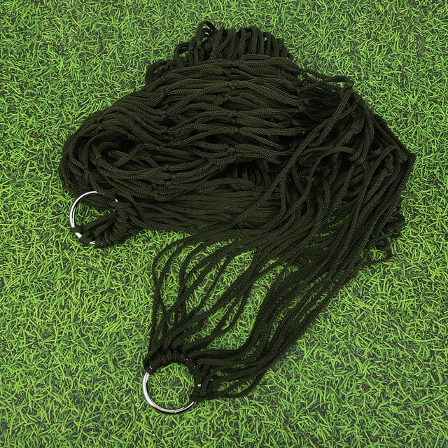 Outdoor Hammock, 78.7x31.5in Multi-functional Hammock Meshy Rope Hammock Simple Nylon Net Hammock Mesh Hammock with Rope for Camping