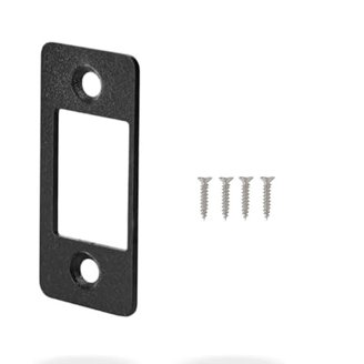 Adjustable Strike Plate For Deadbolts - 10 Pack, 1x2.25 Inch, Smooth Throw For Electronic Locks & Exterior Doors