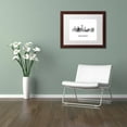 thumbnail image 3 of Trademark Fine Art 'Fort Worth Texas Skyline WB-BW' Canvas Art by Marlene Watson, White Matte, Wood Frame, 3 of 4