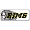 RIMS BANNER SIGN wheels tires car rims truck suv dubs automotive auto repair
