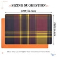thumbnail image 2 of Black Yellow Pattern Floor Door Mat Outdoor Indoor for Home Entrance Welcome Mats 32"x20", 2 of 8