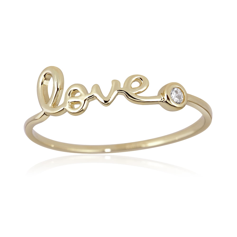 10k gold love ring Clearance