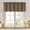 Brown, variant on Charcoal Grey Valances for Windows, Small Blackout Curtains for Kitchen Bedroom Living Room, Rod Pocket Privacy Modern Solid Short Window Treatment Valance Bathroom Panels, 60" Wx18 L,1 Piece