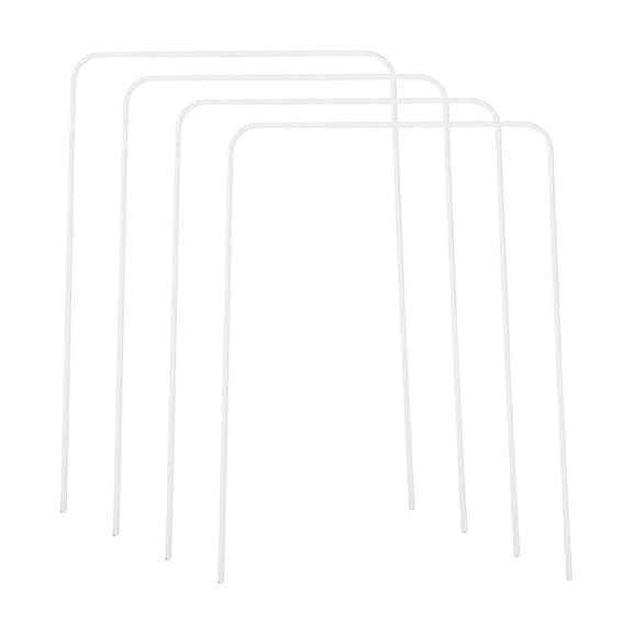 LOLIPPYY 4Pcs Universal White Croquet Hoops Replacement Parts Easy Installation for Backyard Games