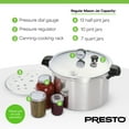 thumbnail image 3 of Presto 01755 16 Quart Pressure Boil Canner and Cooker, Aluminum, Silver, 3 of 12