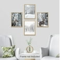 thumbnail image 3 of PixonSign Frameless Wall Art Deer Birch Forest Tree, Set of 4 Nature Winter Snow Landscape Wall Decor Arts, Photography Wall Décor, Adhesive Canvas Posters, Modern Home Artwork - 12"x16", 3 of 5