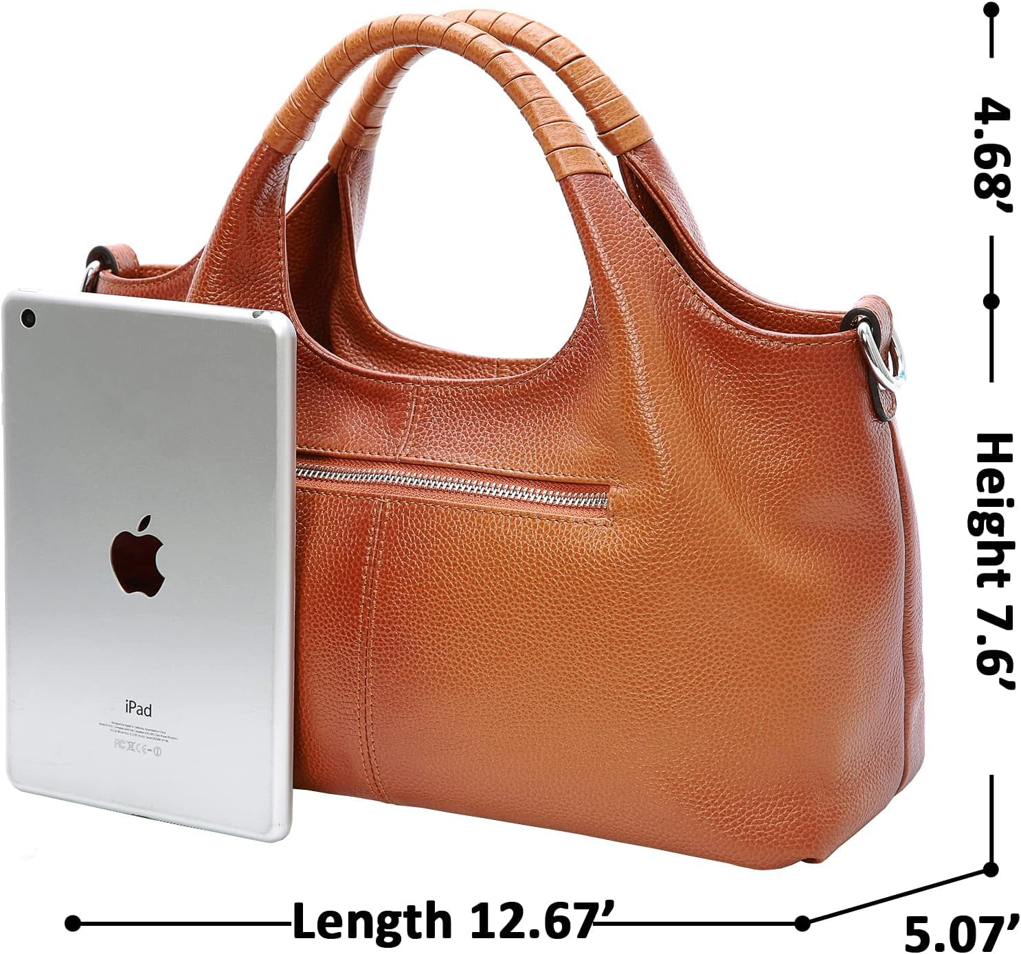Kwuty Genuine Leather Shoulder Bags Purses and Handbags for Women Satchel Designer Cross Body Hobo Medium Size Tote