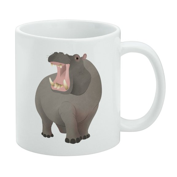Hippopotamus Goes Roar White Mug