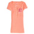 thumbnail image 2 of Aeropostale Womens NY SS Henley Shirt 861 S, naranja, pequeÃ±o Aeropostale henley, 2 of 2