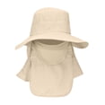 thumbnail image 3 of Up To $10 Baseball Caps Beige Men's UV Protection Wide Sun Hats Cooling Mesh Ponytail Hole Cap Foldable Hat, 3 of 9
