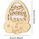 thumbnail image 2 of Decoración de madera con forma de conejo de Pascua (marrón claro, 10 unidades), 2 of 5