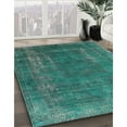 thumbnail image 2 of Ahgly Company Indoor Rectangle Mid-Century Modern Light Sea Green Oriental Area Rugs, 6' x 9', 2 of 6